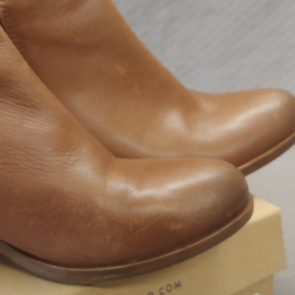 Lucky Brand Basel leather Bootie Toffee-10 - Picture 12 of 16